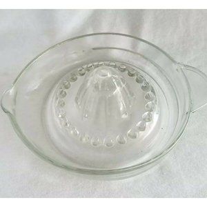 VTG GLASS CITRUS REAMER BAR KITCHEN MARKED MEXICO TPC